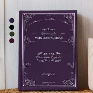 German Literary Critique Journal, Hardcover Reading Notebook, 200 books
