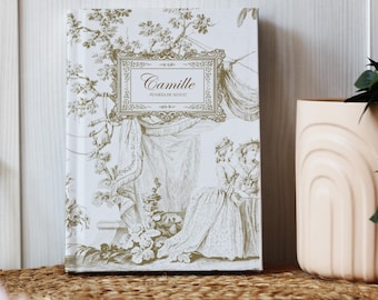 Carnet de notas personalizado con prénom texte, Journal intime, Agenda Vintage