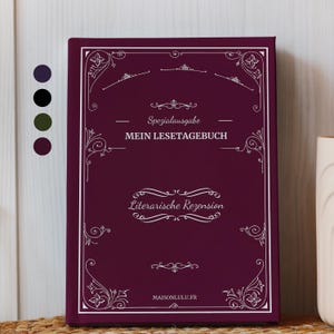 German Literary Critique Journal, Hardcover Reading Notebook, 200 books