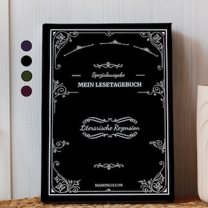 German Literary Critique Journal, Hardcover Reading Notebook, 200 books