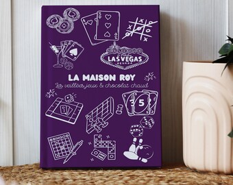 Carnet de notes personnalisé, diario de partituras suivi jeux de société