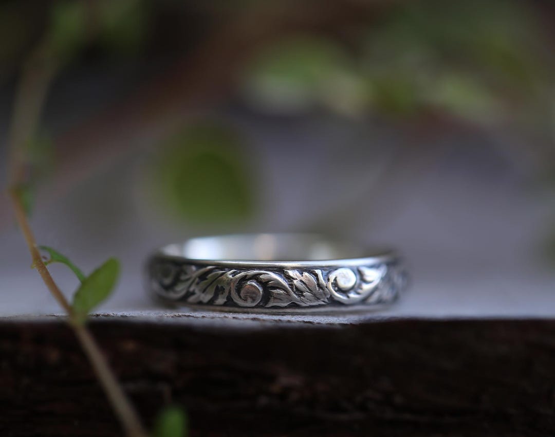 Forester Rings Instruments Forest Vines- Sterling Silver Stacking Rings, Midi Ring, Knuckle Ring ...