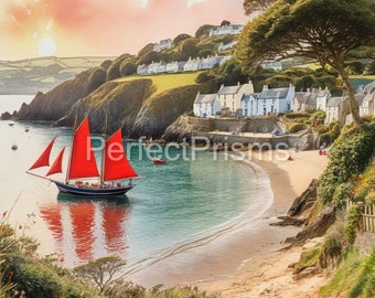 Cornish Riviera (set of 5 Royalty Free images) Ideal for commercial use, wall art, scrapbooking, decorative mugs, tee-shirts, etc.