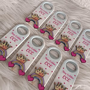 Imán personalizado para baby shower: abrebotellas con relieve imagen 9