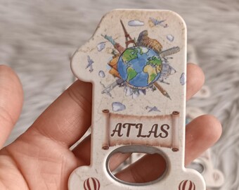 Aimant personnalisé numéro un pour ouvrir biberon : cadeau de baptême