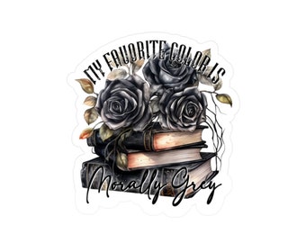 Decalcomanie in vinile Morally Grey Kiss-Cut Adesivo kindle Dark Romance per gli amanti dei libri