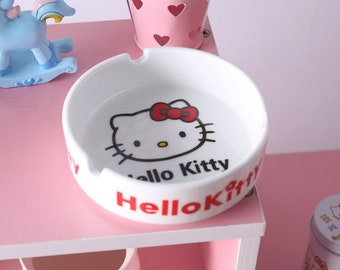 Hello Kitty Trendy Ceramic Ashtray for Fashionable Homes and Offices