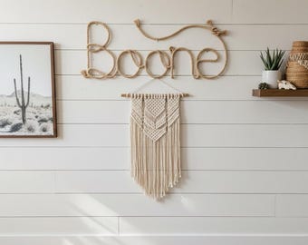 Custom Rope Name Decor Sign