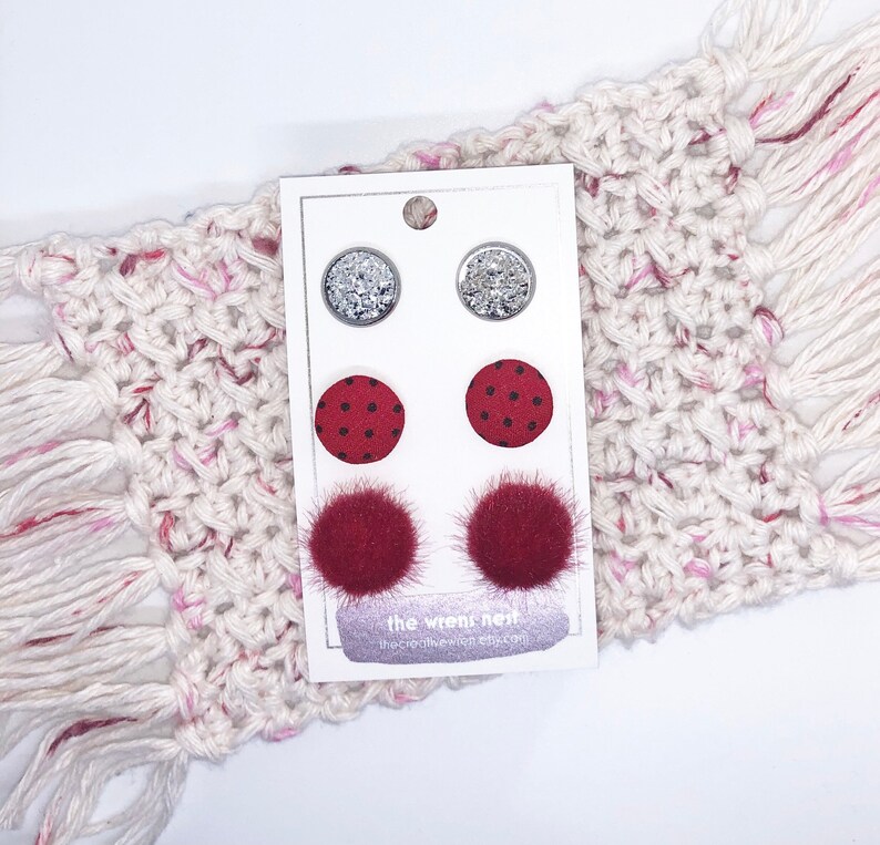 Valentines Earring Trio