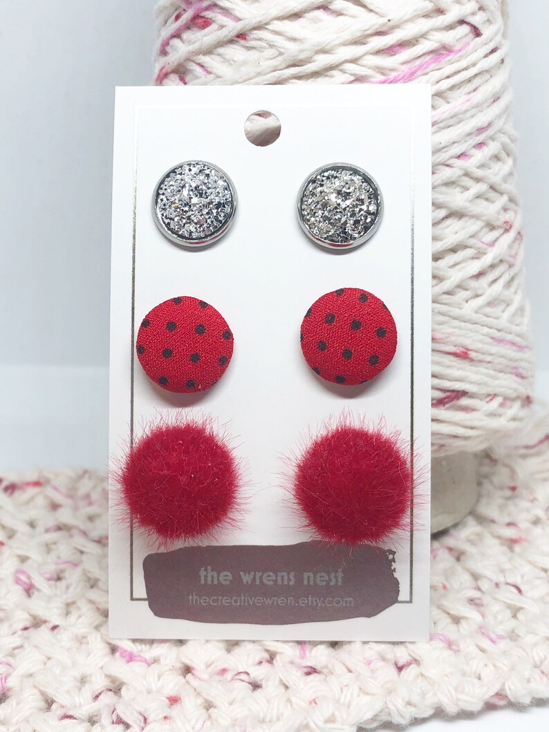 Valentines Earring Trio