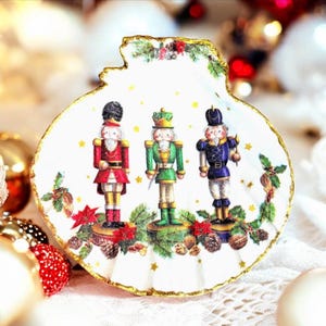 Décoration de Noël coquille Saint-Jacques : casse-noix