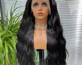 High-Temperature Resistant Fiber, 180-Degree Synthetic Lace Front Wig