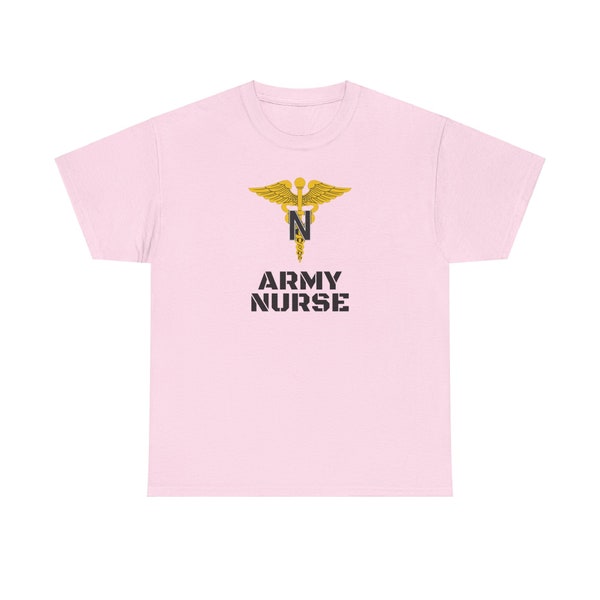 Army Nurse T-Shirt, Combat Medic Gift for Parent Spouse Sibling Child Soldier Infantry 68W AIT OCS BOLC Graduation