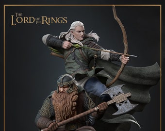 Archivo STL 3D de Legolas y Gimli