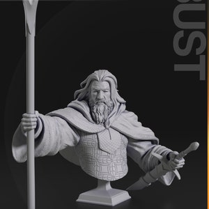 Gandalf le fichier dimpression 3D blanc image 3