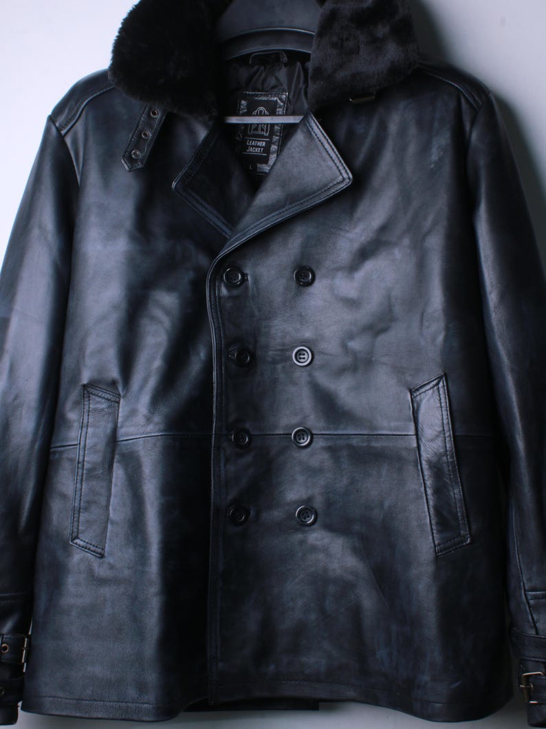 Leon S Kennedy RE9 Jacket, Leon Requiem Black Leather Jacket, Resident Evil Inspired Cosplay Costume image 6