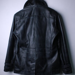Leon S Kennedy RE9 Jacket, Leon Requiem Black Leather Jacket, Resident Evil Inspired Cosplay Costume image 7