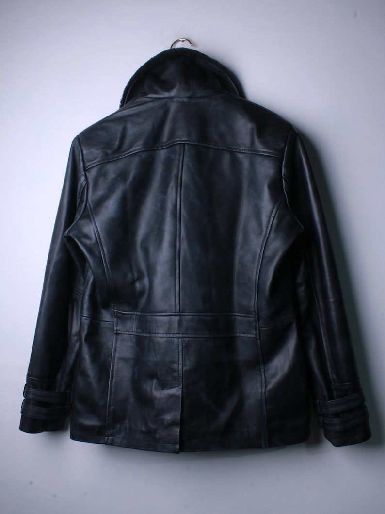 Leon S Kennedy RE9 Jacket, Leon Requiem Black Leather Jacket, Resident Evil Inspired Cosplay Costume image 7