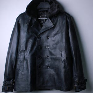 Leon S Kennedy RE9 Jacket, Leon Requiem Black Leather Jacket, Resident Evil Inspired Cosplay Costume image 4
