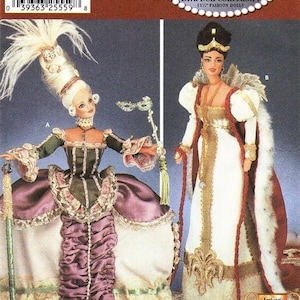 Collezione di bambole Diva Modello di vestiti per bambole alla moda da 11 1/2 pollici in PDF Simplii Licityy 7025 Modello PDF di vestiti per bambole anni '60 Tessuto per bambole Retro Sew