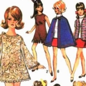 Doll clothes pattern in PDF fits 11 1/2 inch doll Sewing pattern Simplli Llicityy 8466 Instant download Sew doll clothes PDF tutorial