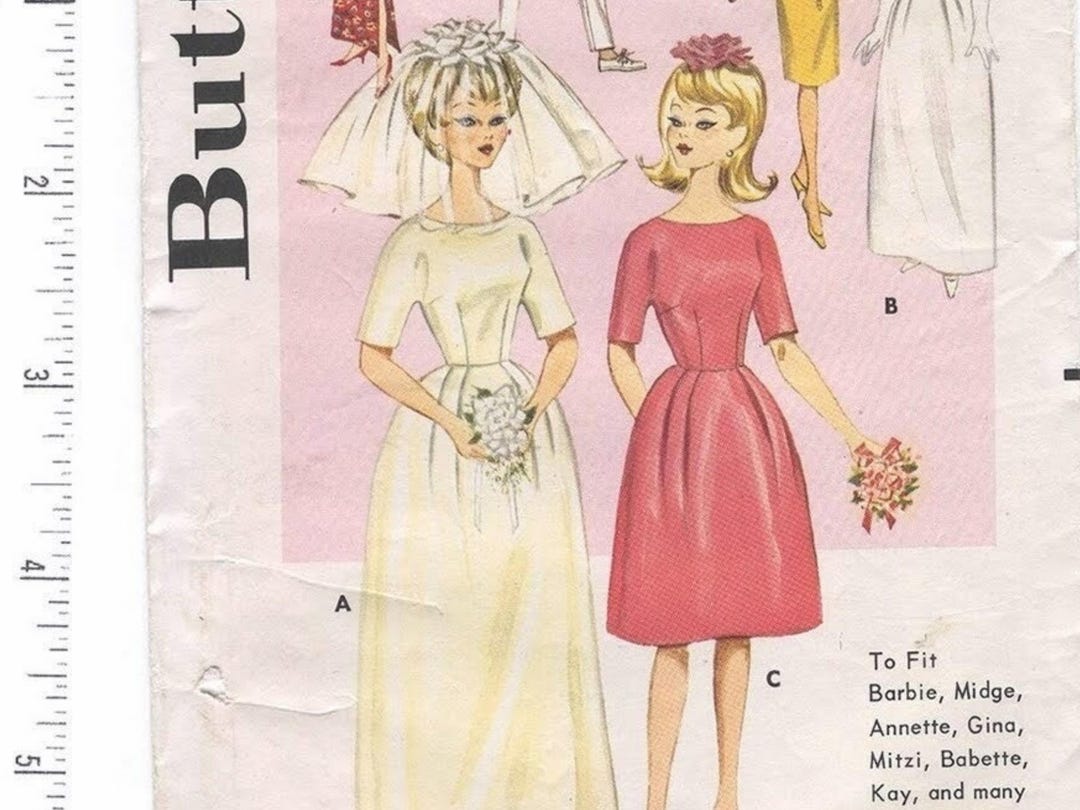 11 1/2 Inch Doll Clothes Pattern in PDF 3088 Doll Wardrobe 10 Pieces ...