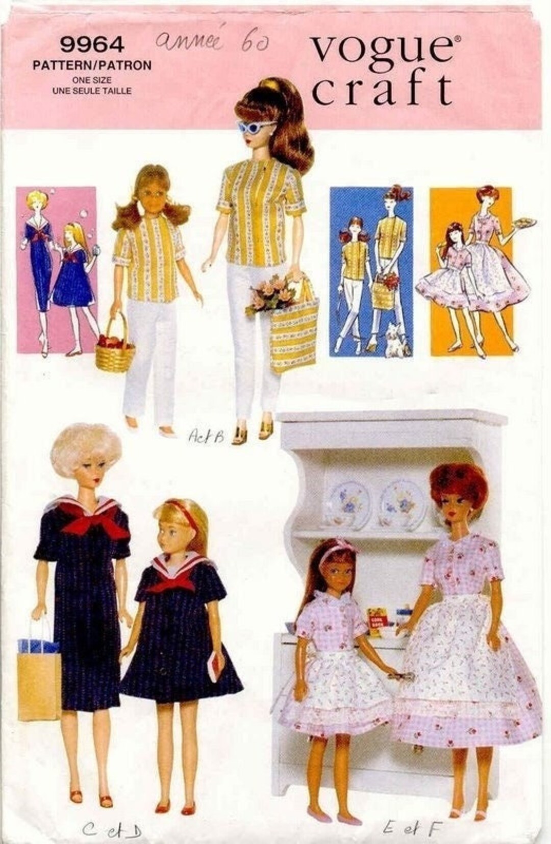 11 1/2 Inch Doll Clothes Pattern in PDF Vintage Fashion Doll Clothes ...