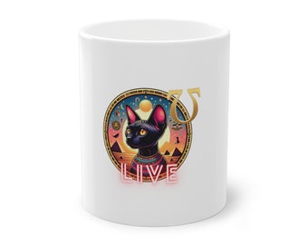 Taza cerámica Gato Egipcio Live colores