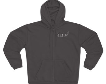 One Ummah Hooded Zip Sweatshirt (with back design)