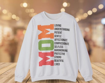 Muttertag weißes Sweatshirt, Geschenk für Mama, gemütlicher Mama Hoodie, Muttertag Sweatshirt für Mama, Geschenk für Mama,