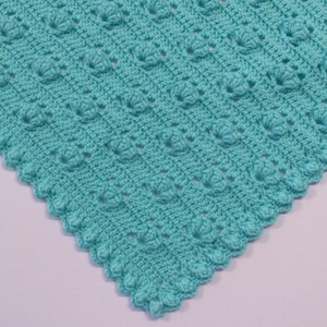 PDF Pattern Crocheted Baby Afghan, SPRING BOUQUET Baby Afghan Blanket pattern