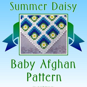 PDF Häkelanleitung Baby Afghane, Gehrung gehäkelt Sommer Daisy Baby Afghan Decke Pattern Bild 2