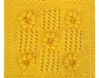 PDF August's Summer Sunflowers Cloth Pattern, from our Seasonal Dishcloth Series - SUMMER Dishcloths