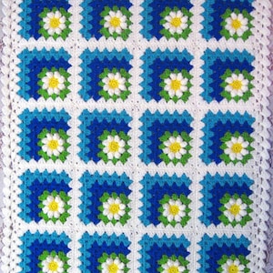 PDF Häkelanleitung Baby Afghane, Gehrung gehäkelt Sommer Daisy Baby Afghan Decke Pattern Bild 5