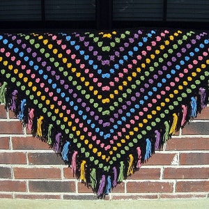 PDF Pattern Crocheted Shawl -- BEJEWELED SHAWL