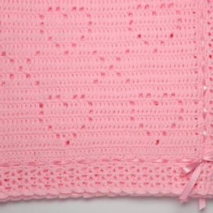 PDF Pattern Crocheted Baby Afghan, LOVE and KISSES Baby Afghan Blanket Pattern, Filet Crochet, Perfect for Car Seat