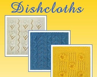 PDF SUMMER Dishcloths Pattern Collection, set of 3 patterns, from our Seasonal Dishcloth Series