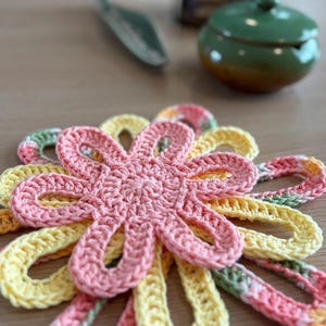 かぎ針編みのフライパンプロテクター：カスタムカラー選択、3個セット