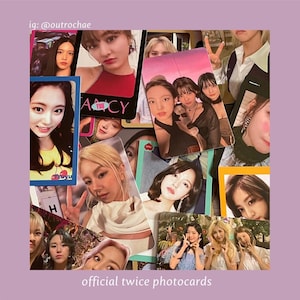Cartes photo officielles Twice Kpop - Nayeon Jeongyeon Momo Sana Jihyo Mina Dahyun Chaeyoung Tzuyu ot9
