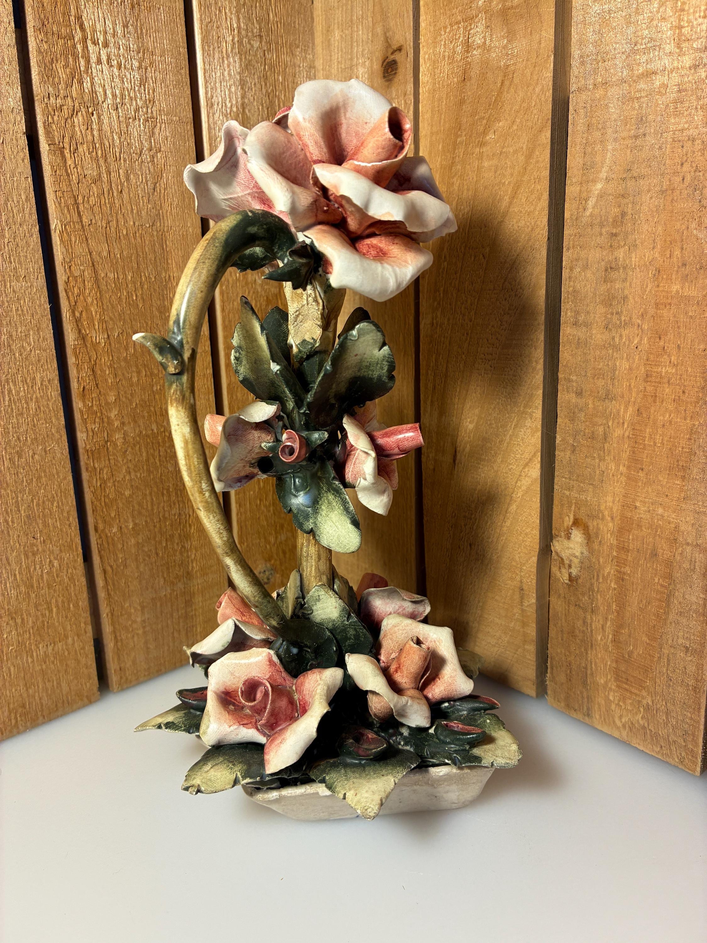 Vintage Capodimonte Flowers - Etsy