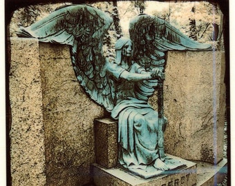 The Haserot Angel Angel of Death Victorious Lake View Cemetery Cleveland OH Polaroid Pop Instant Photography
