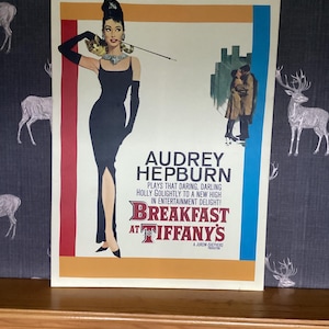 Audrey Hepburn breakfast at Tiffany’s large canvas