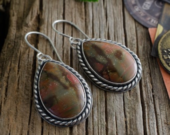 Mauve Cherry Creek Jasper Earrings