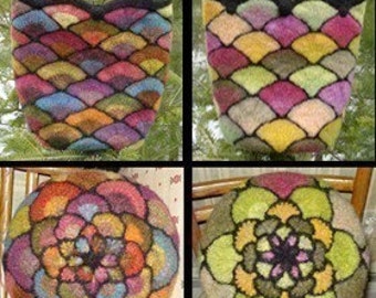 Felted Stained Glass Fan Bag Pattern  (knit)