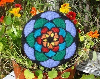 Felted Stained Glass Beret - knit