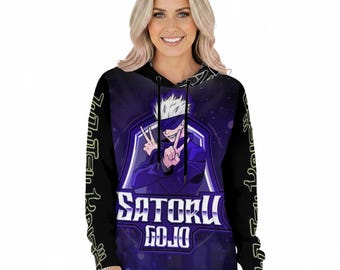 Goyo-Poly-All-Over Print Women's Pullover Hoodie With Drawstring