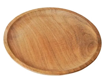 handcrafted medieval wooden bowl plate