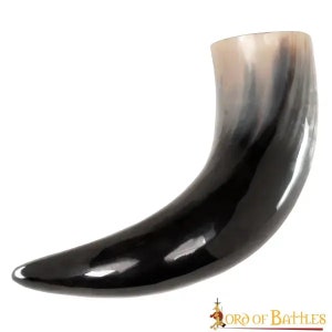 medieval viking drinking horn handcrafted from ox horn 400ml