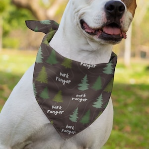 Bark Ranger Dog Bandana, Adventure Dog Bandana, Actieve honden, Hond Wandeluitrusting, Hondenwandelaccessoires, Hondenkleding, Huisdierkleding, Hondencadeaus