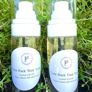 Turn Back Time Facial Toner, Natural Holistic Herbal Remedy, Face Care
